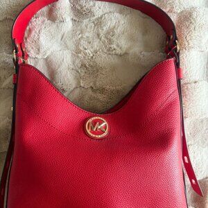 Michael Kors Bowery Large Hobo Shoulder Bag – Bright Red – New with Tags & Dust